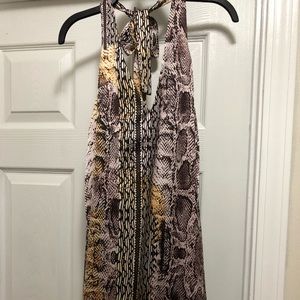 Snake print dress